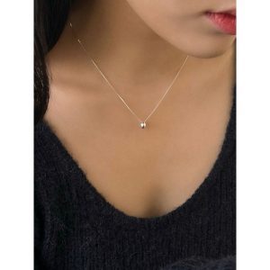 em925純銀┃項鍊┃蛋形小豆項鍊