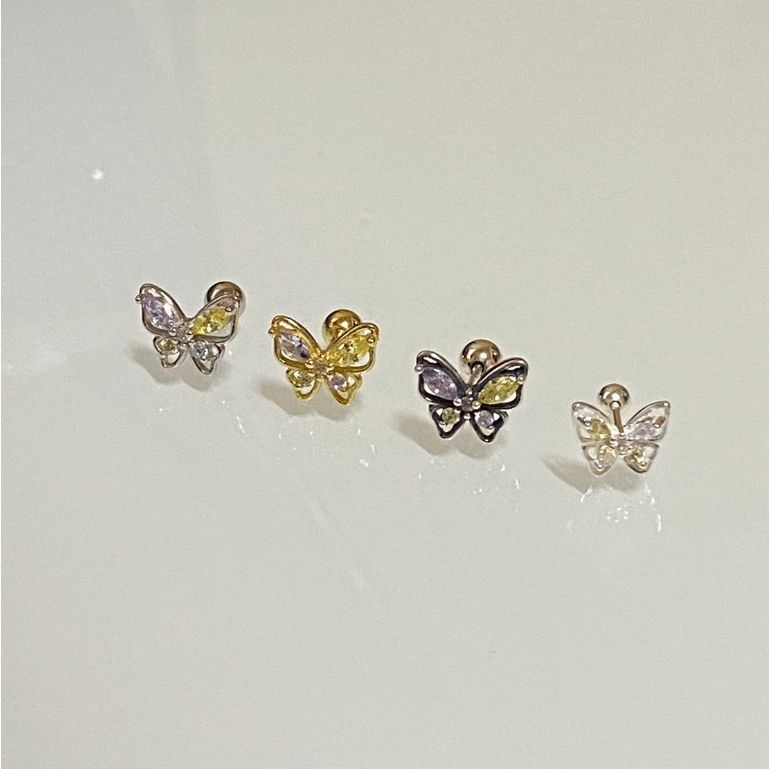 67b71645d8a33_1740052037.jpg em925純銀┃耳環┃彩鑽小蝴蝶轉珠 耳環