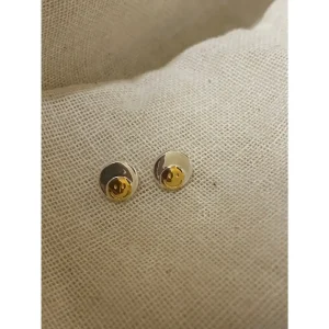 em925純銀┃耳釘┃圓形笑臉小耳釘